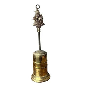 Vintage Retractable Brass Fireside Brush The Revenge 1588 Tall Ship Galleon